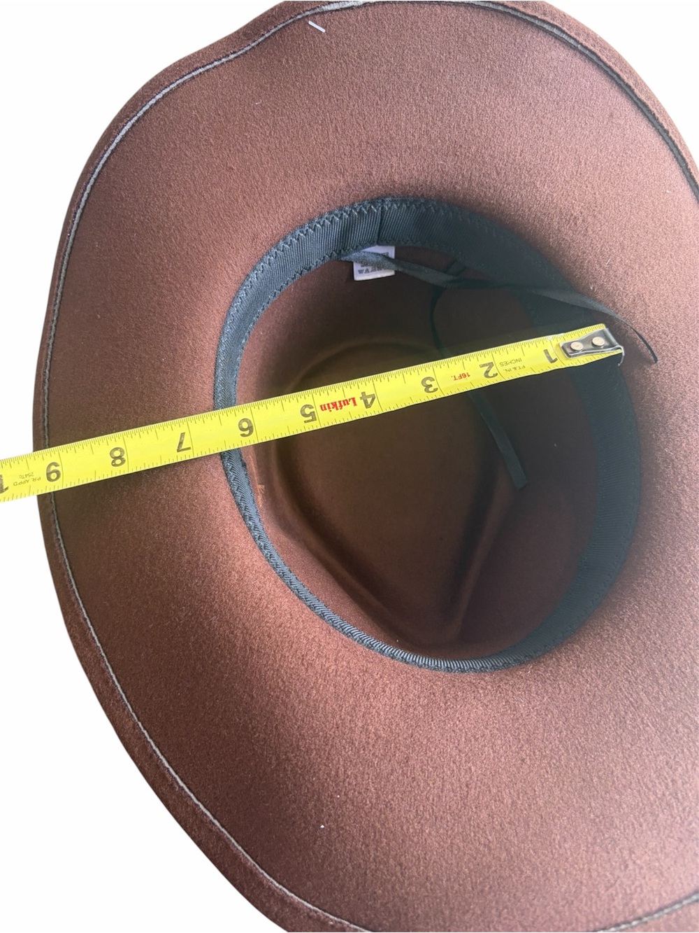 Western hat cowboy cowgirl vintage shapeable fedora feather braided leather NWT - Picture 4 of 5